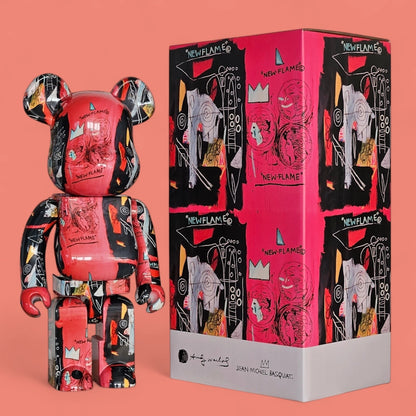 Bearbrick Andy Warhol × Jean-Michel Basquiat #1 mit Verpackung