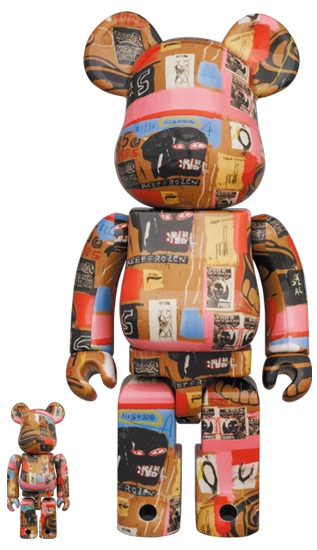 Bearbrick Andy Warhol × Jean-Michel Basquiat #2 100%+400% Herstellerbild 1