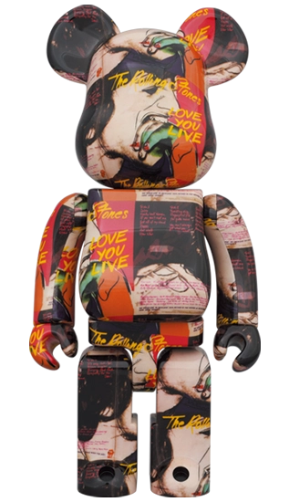 Bearbrick Andy Warhol × The Rolling Stones 'Love You Live' 100%+400% Herstellerbild 3