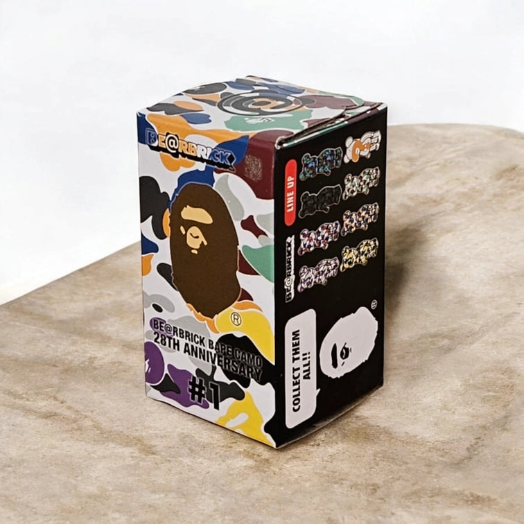 Bearbrick BAPE Camo 28th Anniversary #1 100% Verpackung