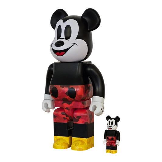 Bearbrick BAPE Mickey Mouse Color Version 100%+400% schräg