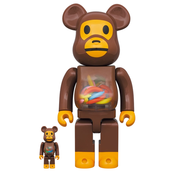 Bearbrick Baby Milo and Banana 100%+400% Herstellerbild 1