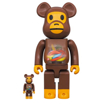 Bearbrick Baby Milo and Banana 100%+400% Herstellerbild 1