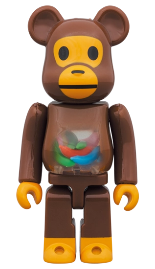 Bearbrick Baby Milo and Banana 100%+400% Herstellerbild 2