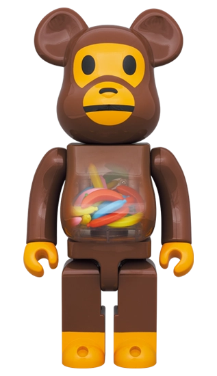 Bearbrick Baby Milo and Banana 100%+400% Herstellerbild 3