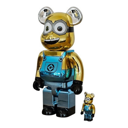 Bearbrick Bob Chrome Version schräg