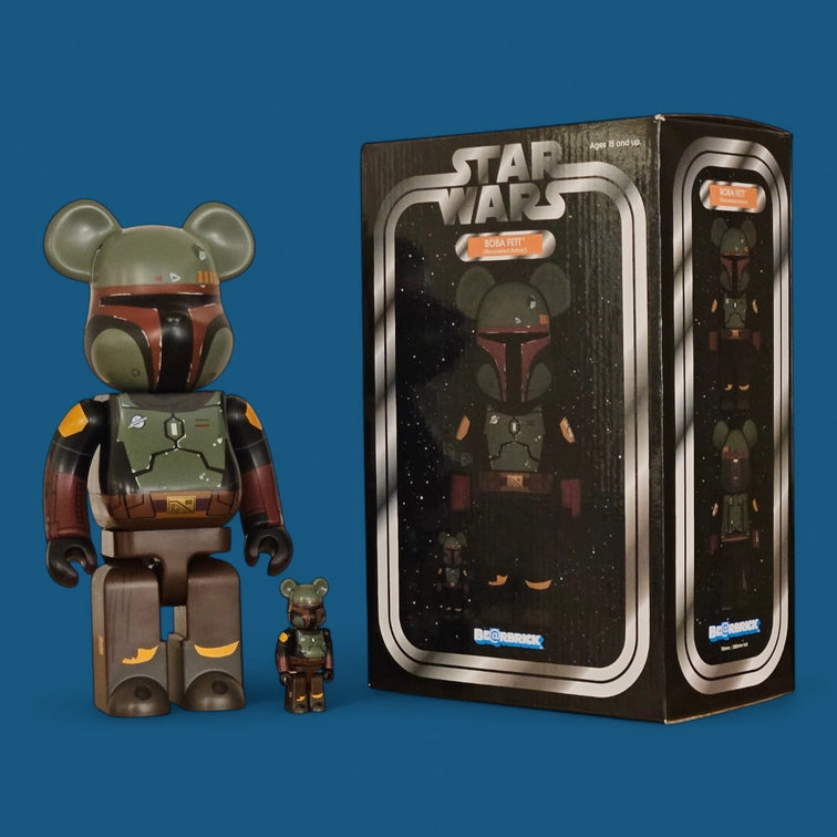 Bearbrick Boba Fett Recovered Armor 100%+400% mit Verpackung