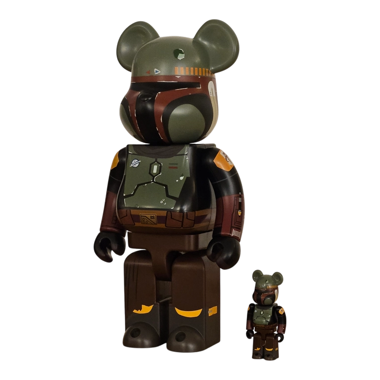 Bearbrick Boba Fett Recovered Armor 100%+400% schräg