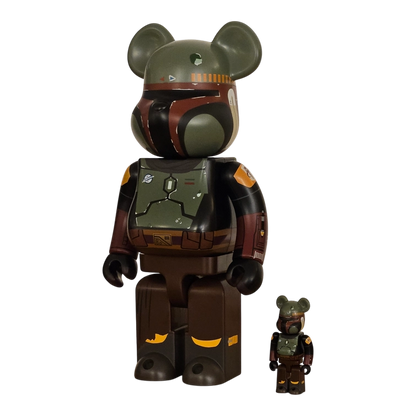 Bearbrick Boba Fett Recovered Armor 100%+400% schräg