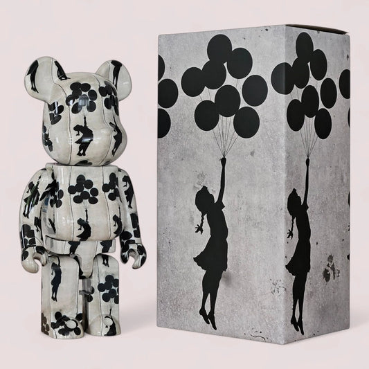 Bearbrick Brandalism Flying Balloons Girl 1000% mit Verpackung