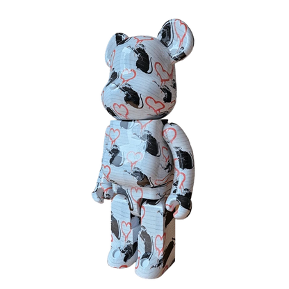 Bearbrick Brandalism Love Rat 1000% schräg