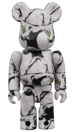 Bearbrick Brandalism 'Flower Bomber' 100%+400% Herstellerbild 2