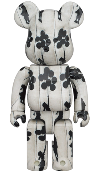 Bearbrick Brandalism 'Flying Balloons Girl' 100%+400% Herstellerbild 3