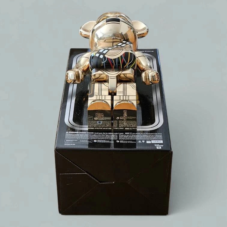 Bearbrick C-3PO Gold Chrome Version 1000% Echtheitsmerkmale