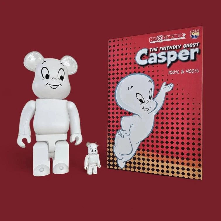 Bearbrick Casper the Friendly Ghost 100%+400% mit Verpackung