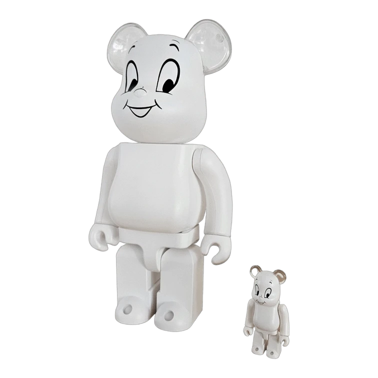 Bearbrick Casper the Friendly Ghost 100%+400% schräg