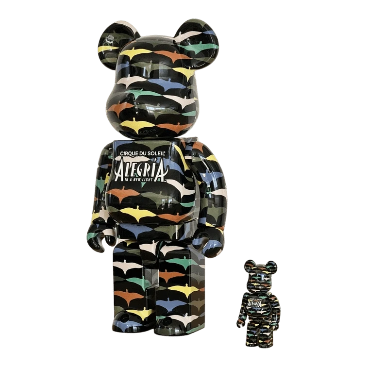 Bearbrick Cirque du Soleil 'Alegria - In a New Light' 100%+400% schräg