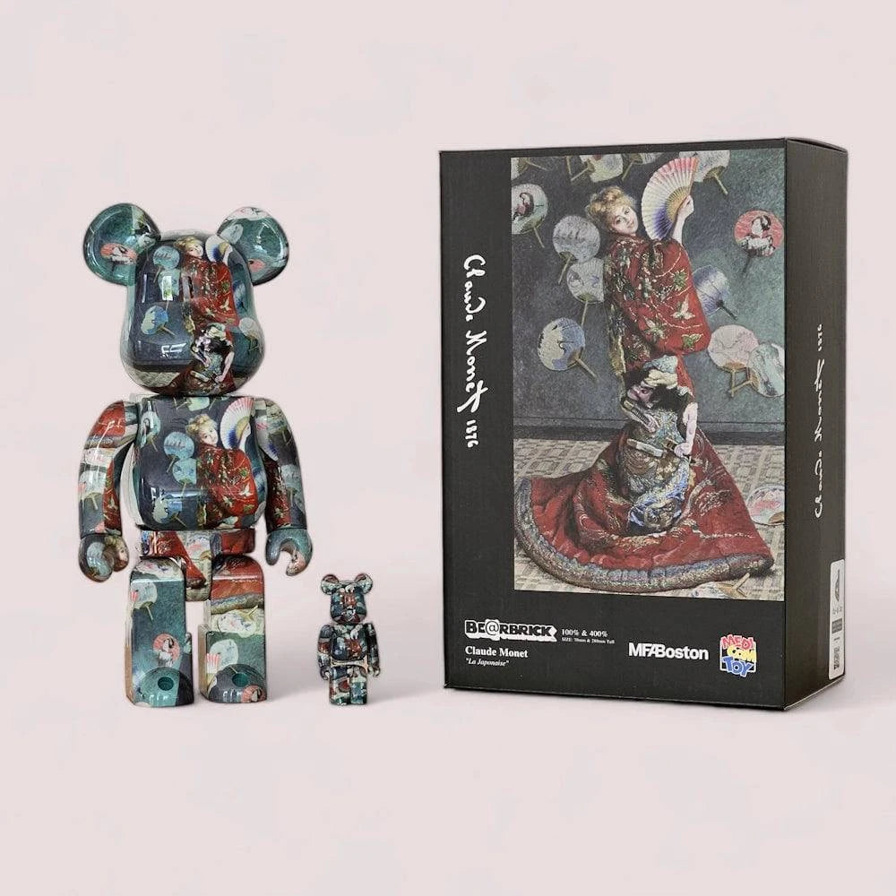 Bearbrick Claude Monet La Japonaise mit Verpackung