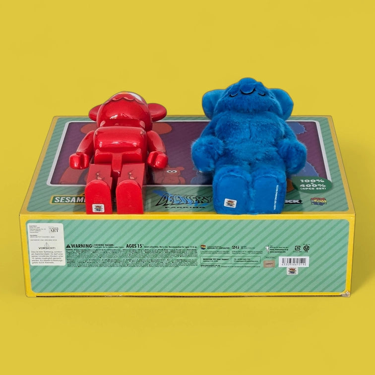 Bearbrick Coin Parking Delivery × Sesame Street Elmo & Shirai-san 100%+400% Echtheitsmerkmale