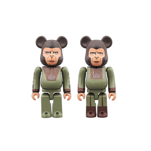 Bearbrick Cornelius & Zira [Planet of the Apes] 100% Herstellerbild 1