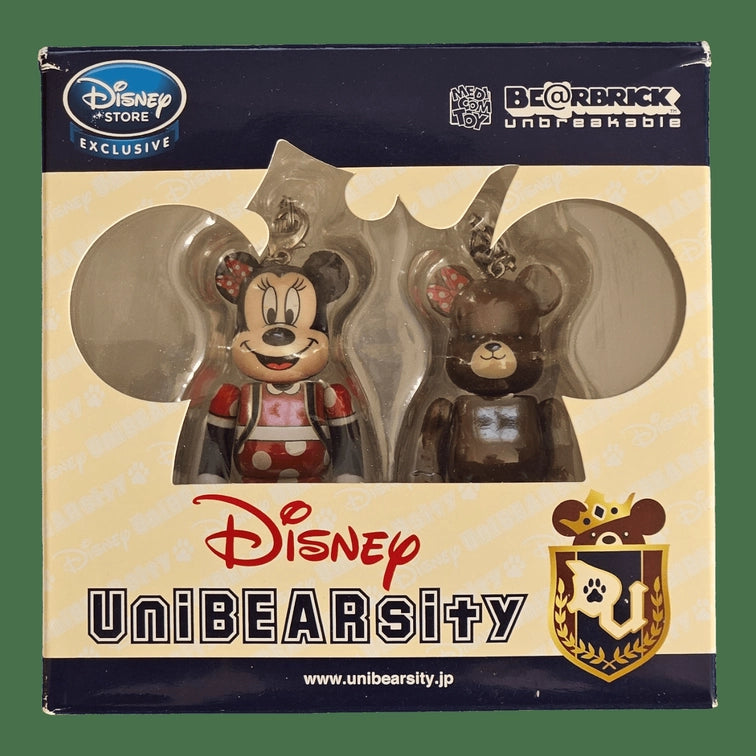 Bearbrick Disney UniBEARsity Minnie Mouse & Pudding Set 100% in der Verpackung