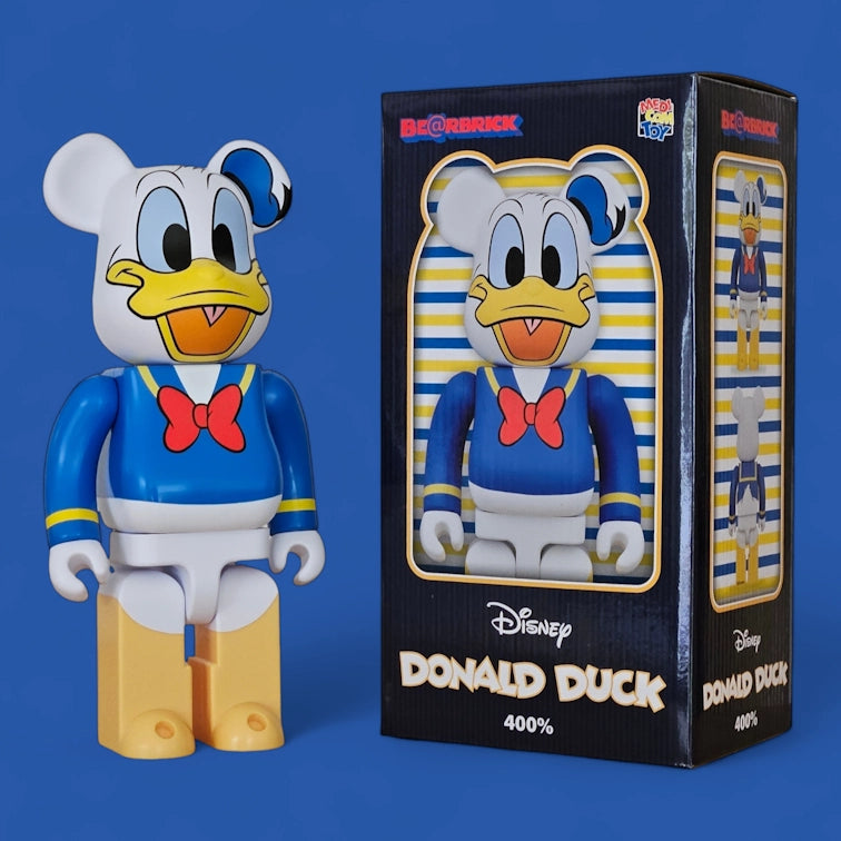 Bearbrick Donald Duck mit Verpackung