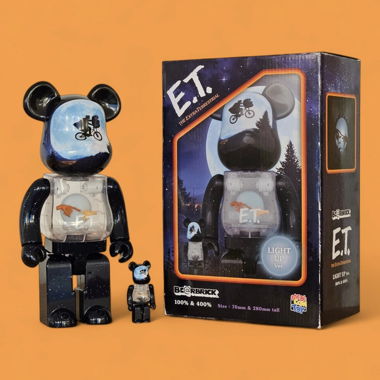 Bearbrick E.T. Light Up Version 100%+400% mit Verpackung