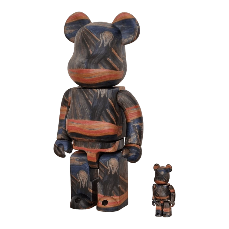 Bearbrick Edvard Munch 'Scream' 100%+400% schräg