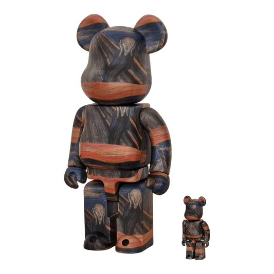 Bearbrick Edvard Munch 'Scream' 100%+400% schräg