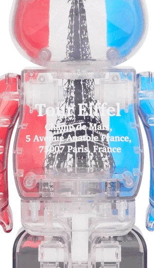 Bearbrick Eiffel Tower Tricolor Version 400% Herstellerbild 2