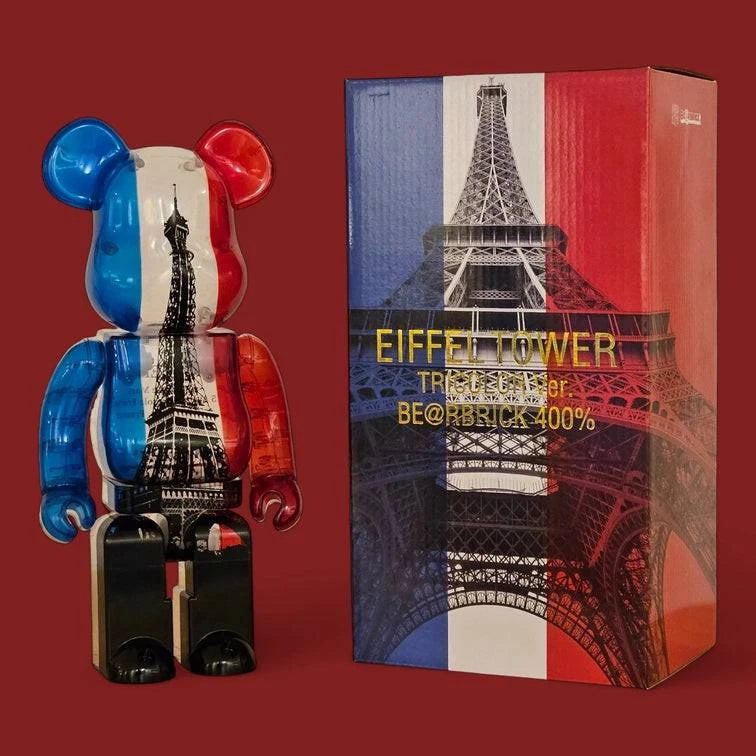 Bearbrick Eiffel Tower Tricolor Version 400% mit Verpackung