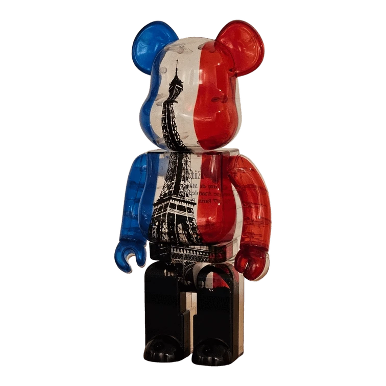 Bearbrick Eiffel Tower Tricolor Version 400% schräg