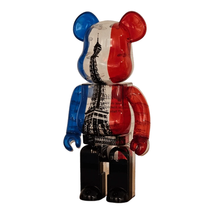 Bearbrick Eiffel Tower Tricolor Version 400% schräg