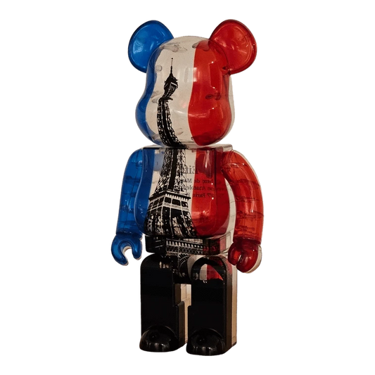 Bearbrick Eiffel Tower Tricolor Version 400% schräg