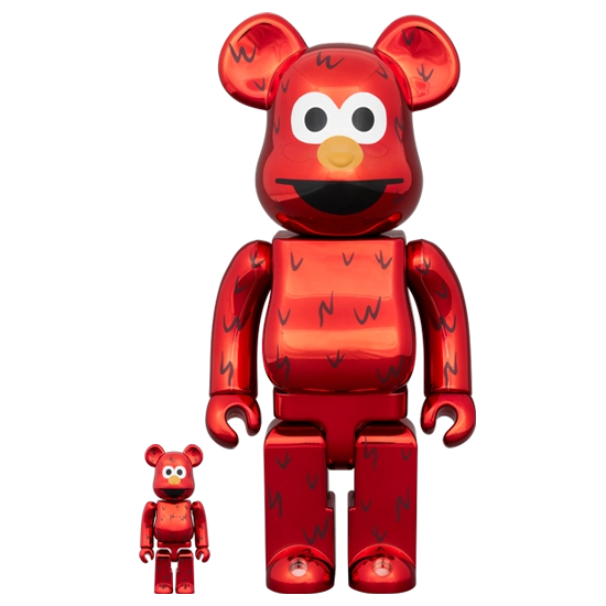 Bearbrick Elmo Chrome Version Herstellerbild 1