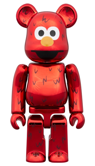 Bearbrick Elmo Chrome Version Herstellerbild 2