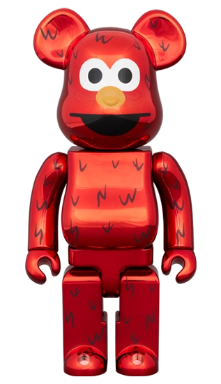 Bearbrick Elmo Chrome Version Herstellerbild 3