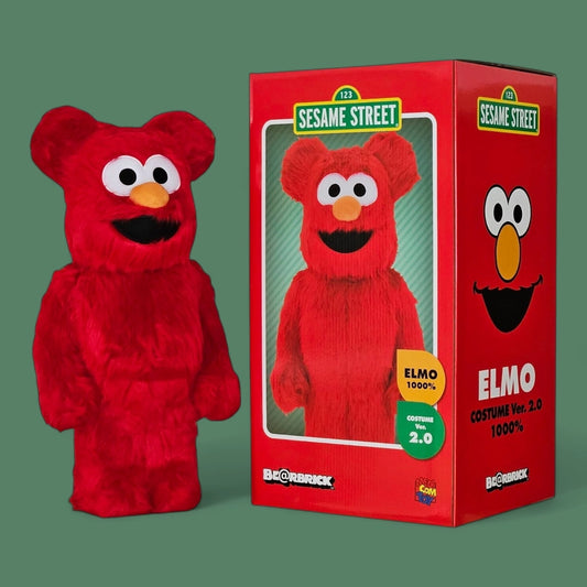 Bearbrick Elmo Costume Version 2.0 1000% mit Verpackung