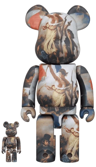 Bearbrick Eugène Delacroix Liberty Leading The People 100%+400% Herstellerbild 1