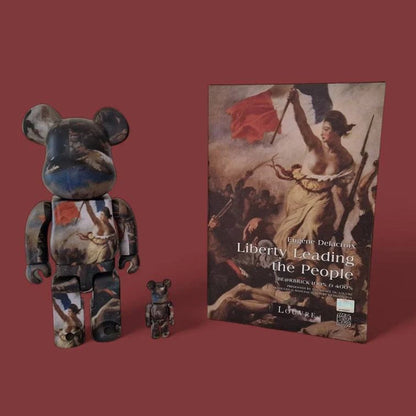 Bearbrick Eugène Delacroix Liberty Leading The People 100%+400% mit Verpackung