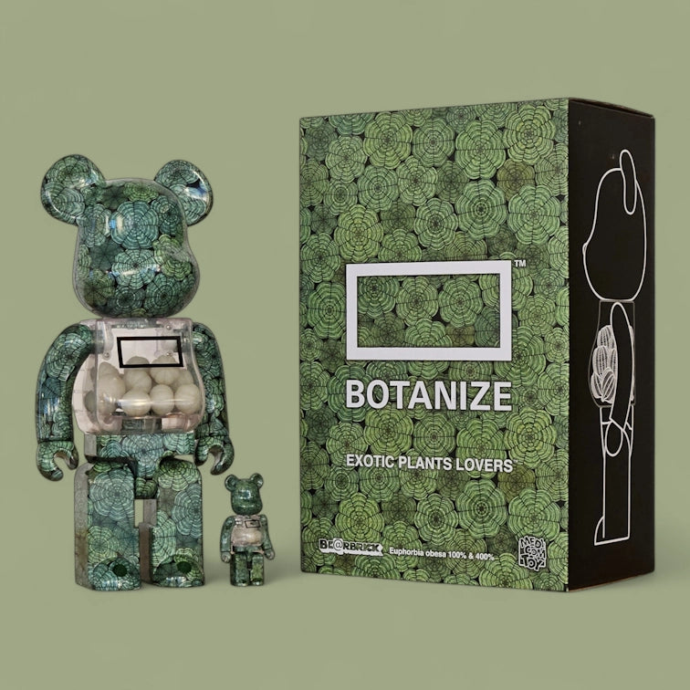 Bearbrick Euphorbia obesa mit Verpackung