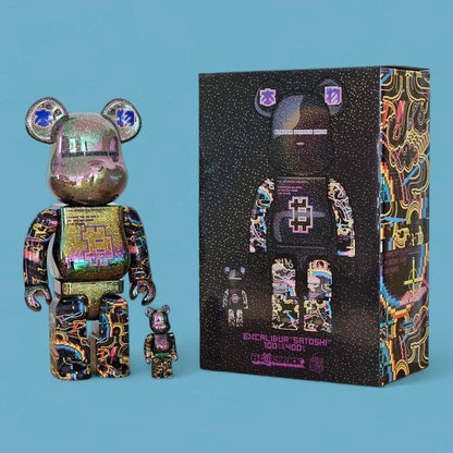 Bearbrick Excalibur 'Satoshi' 100%+400% mit Verpackung