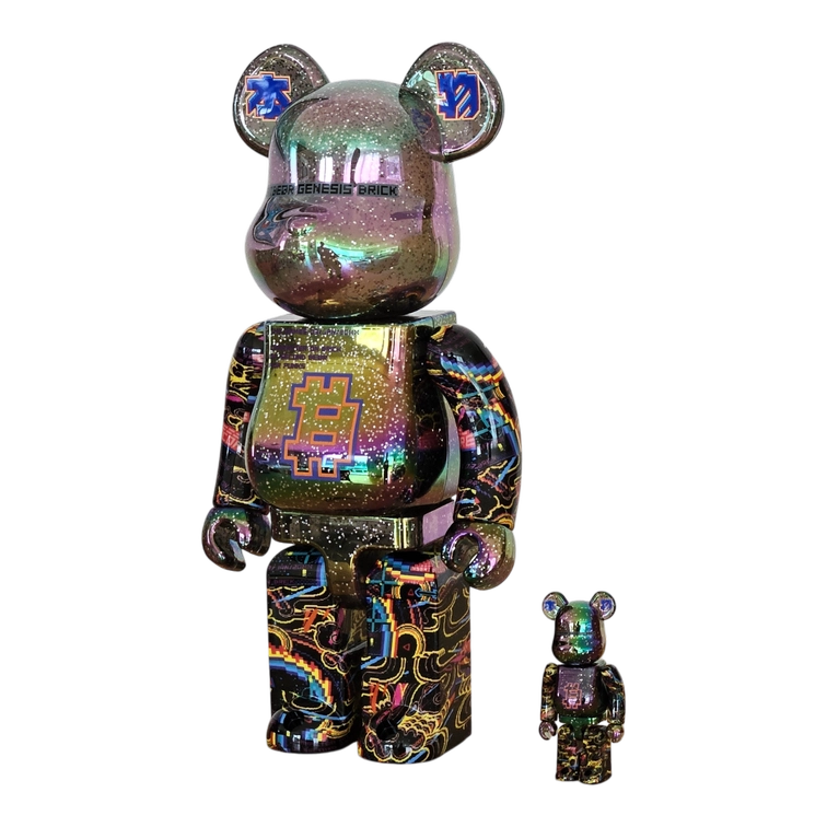 Bearbrick Excalibur 'Satoshi' 100%+400% schräg