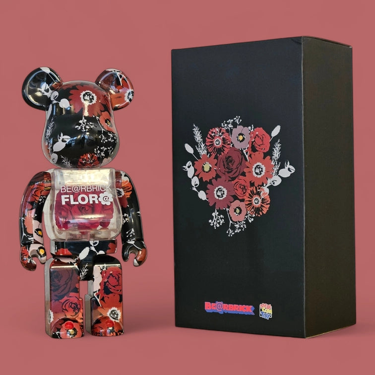 Bearbrick FLOR@ 400% mit Verpackung