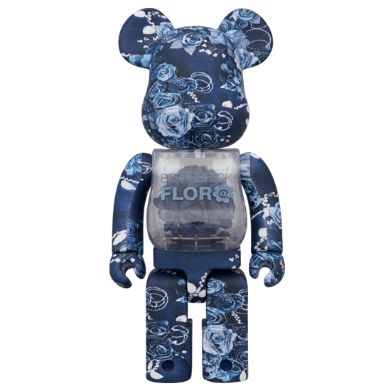 Bearbrick Flora Denim 400% Herstellerbild 1