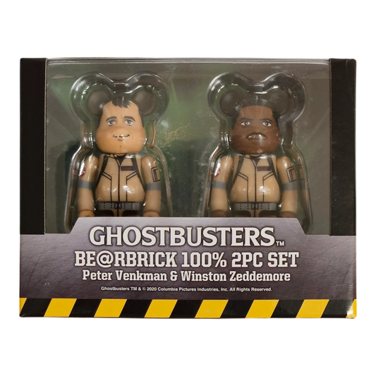 Bearbrick Ghostbusters 2er-Set Peter Venkman & Winston Zeddemore 100% in der Verpackung