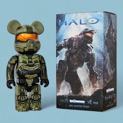 Bearbrick HALO Master Chief 400% mit Verpackung