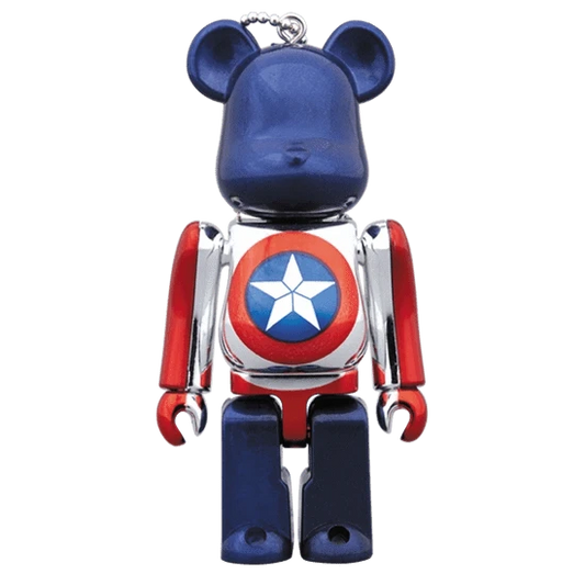 Bearbrick Happy Kuji 'Avengers Endgame' (2019) - 11 Captain America 100% Herstellerbild