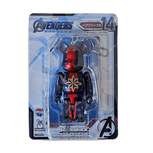 Bearbrick Happy Kuji 'Avengers Endgame' (2019) - 14 Captain Marvel 100% in der Verpackung