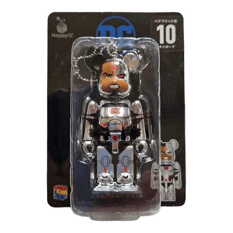 Bearbrick Happy Kuji 'DC' (2020) - 10 Cyborg 100% in der Verpackung